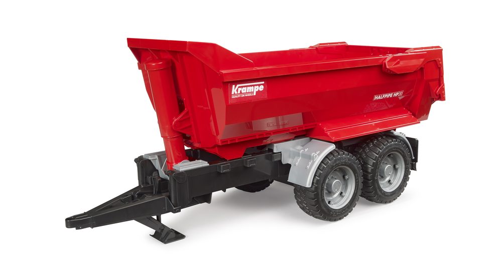 Krampe tandem halfpipe tipping trailer — Bruder 02225