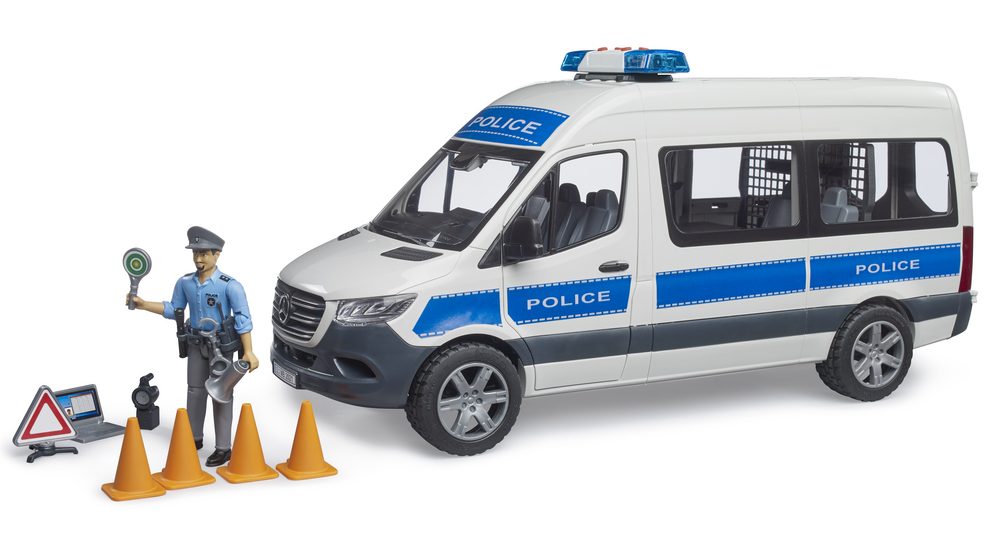 MB Sprinter Police emergency vehicle with Light & Sound Module — Bruder 02683