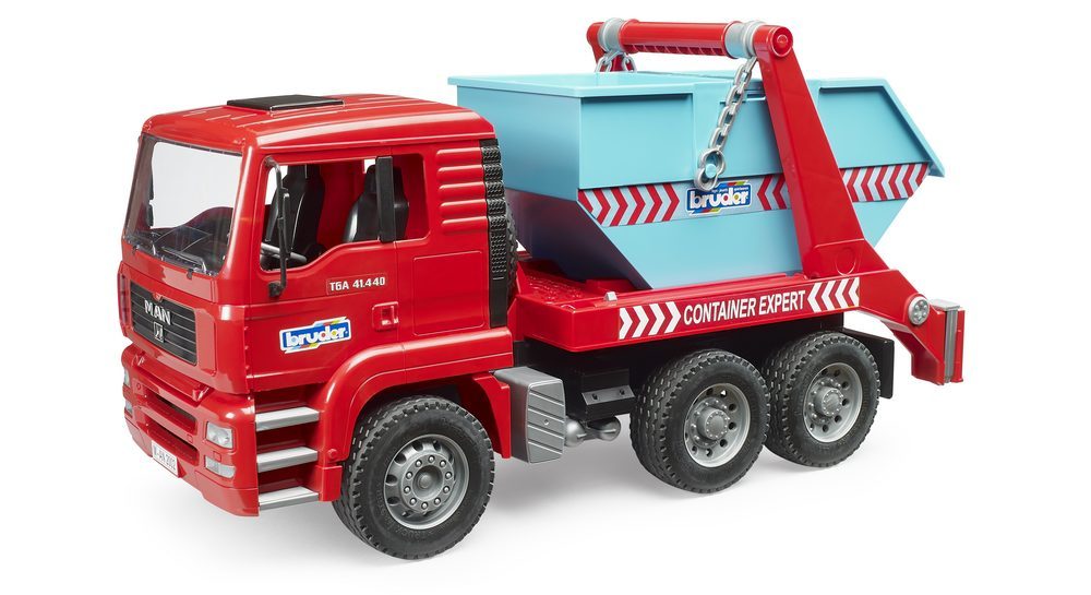 MAN TGA Skip Container Loader — Bruder 02741