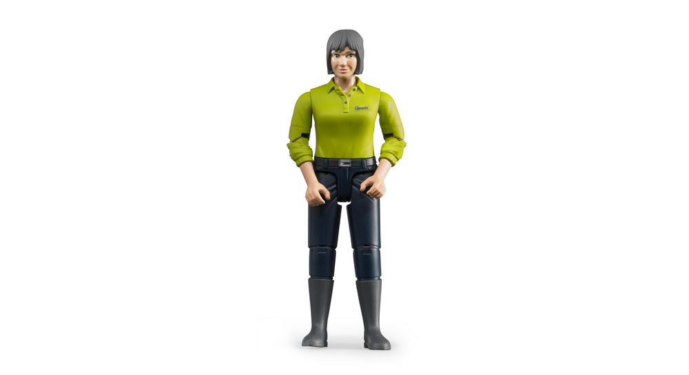 Woman, light skin, darkblue jeans — Bruder 60405