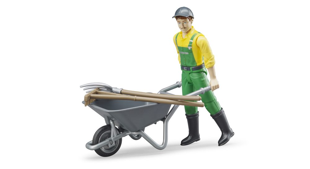 Figure set farmer with accessories — Bruder 62610
