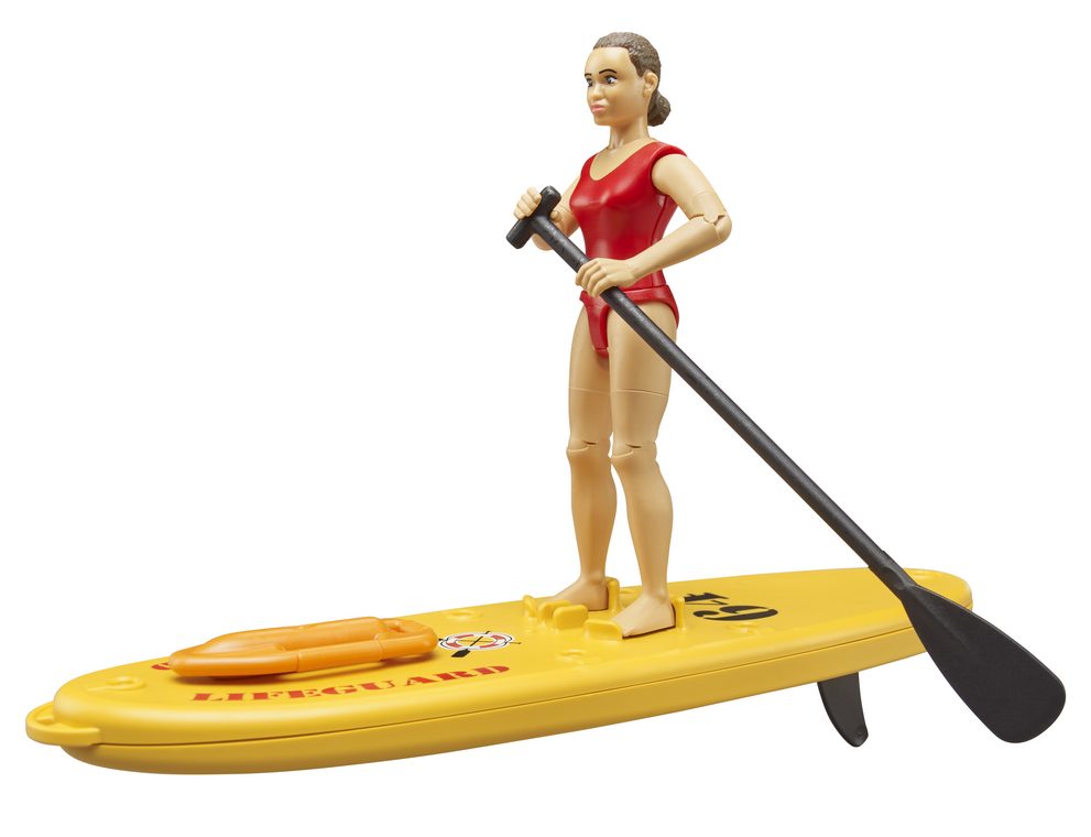bworld lifeguard with stand-up paddle — Bruder 62785