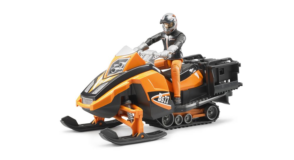 Snowmobil with driver and accessories — Bruder 63101