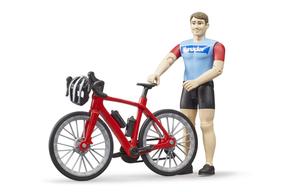 bworld racing bicycle with cyclist — Bruder 63110